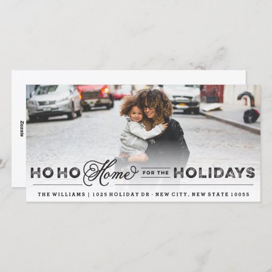 Accueil Pour Les Vacances Carte Faire-part (Devant / Derrière)