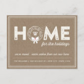 Accueil Pour Les Vacances Monogramme Faire-part En (Devant)