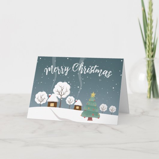 Accueil pour Noël Carte de vacances (Devant)