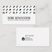 Accueil Rénovation Carte de visite de construction (Devant / Derrière)