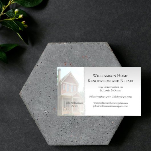 Accueil Rénovation et Réparation Carte de visite