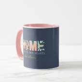 Accueil Réside Dans Notre Coeur Photo Mug (Devant gauche)