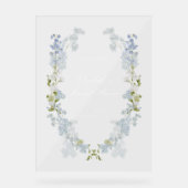 Accueil Romantique Douche nuptiale bleu doux (Recto)