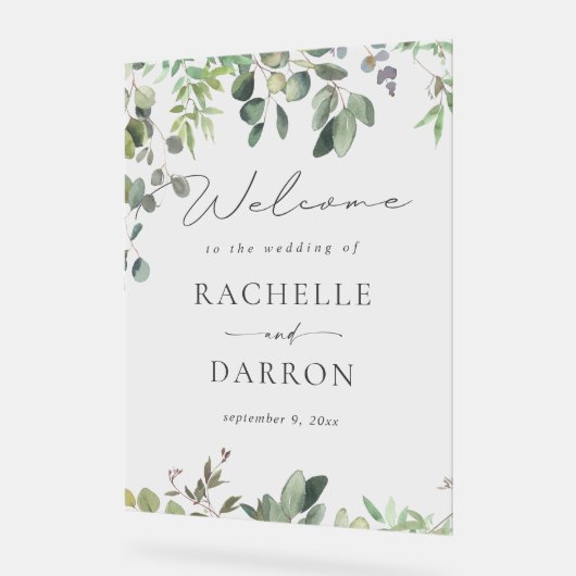 Accueil Rustique Mariage Eucalyptus (Angle)