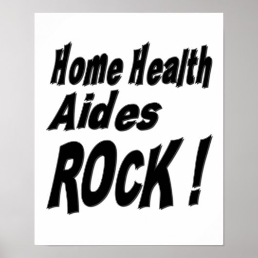 Accueil Santé Aides Rock! Impression de l'affiche (Devant)