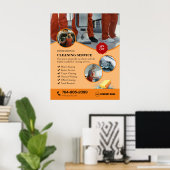 Accueil Services de nettoyage Poster personnalisé (Bureau à domicile)