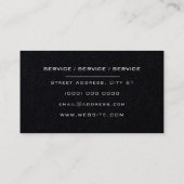 Accueil services maison carte de visite inspiré (Dos)