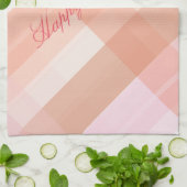 Accueil serviette rose et corail (Plié)