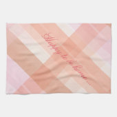 Accueil serviette rose et corail (Horizontal)