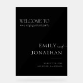 Accueil simple et moderne de Black Engagement Part (Recto)