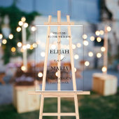 Accueil simple minimaliste du Mariage transparent