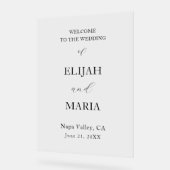 Accueil simple minimaliste du Mariage transparent (Angle)