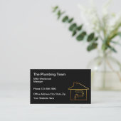 Accueil Solutions de plomberie Cartes de visite (Debout devant)