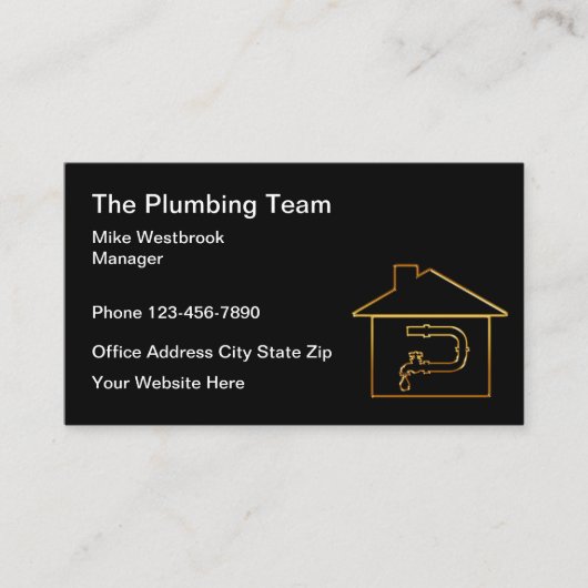 Accueil Solutions de plomberie Cartes de visite (Devant)