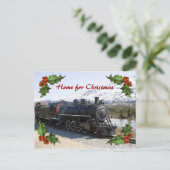 Accueil sur le Train pour Noël Carte postale (Debout devant)