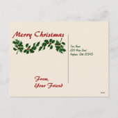 Accueil sur le Train pour Noël Carte postale (Dos)