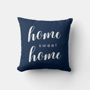 Accueil Sweet Home Coussin bleu