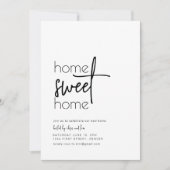 Accueil Sweet Home Invitation de la fête de réchau (Devant)