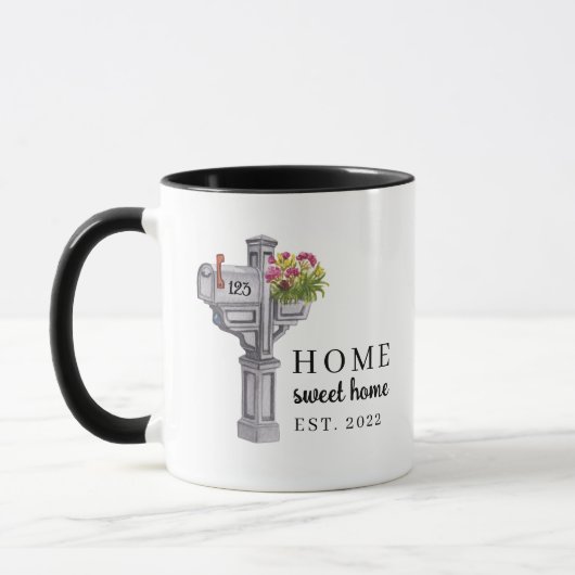 Accueil Sweet Home Mailbox Mug (Gauche)