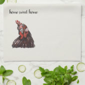 Accueil Sweet Home Rooster Peinture Serviette de c (Plié)