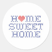 Accueil Sweet Home Stickers Rond (Devant)