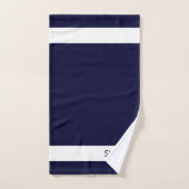 Accueil Sweet Home sur la Marine Blue Bath Serviet (Serviette à main)