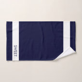 Accueil Sweet Home sur la Marine Blue Bath Serviet (Serviette à main)