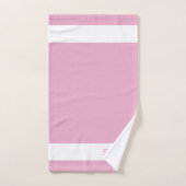 Accueil Sweet Home sur Rose Gold & White (Serviette à main)