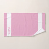 Accueil Sweet Home sur Rose Gold & White (Serviette à main)