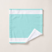 Accueil Sweet Home sur Turquoise & blanc (Gant de toilette)