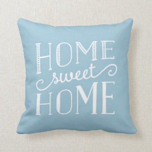 Accueil Sweet Home Typographie Coussin d'accentuat
