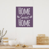 Accueil Sweet Home Typographie Poster (Cuisine)