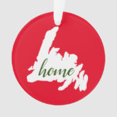 Accueil Terre-Neuve Ornement de Noël (devant)