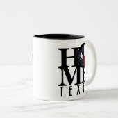 ACCUEIL Texas 11oz Mug à café à deux tons (Devant droit)