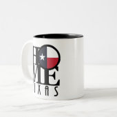 ACCUEIL Texas 11oz Mug à café à deux tons (Devant gauche)