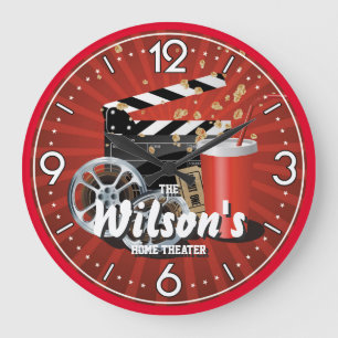 Accueil Théâtre Cinéma Personnalisable Horloge mur