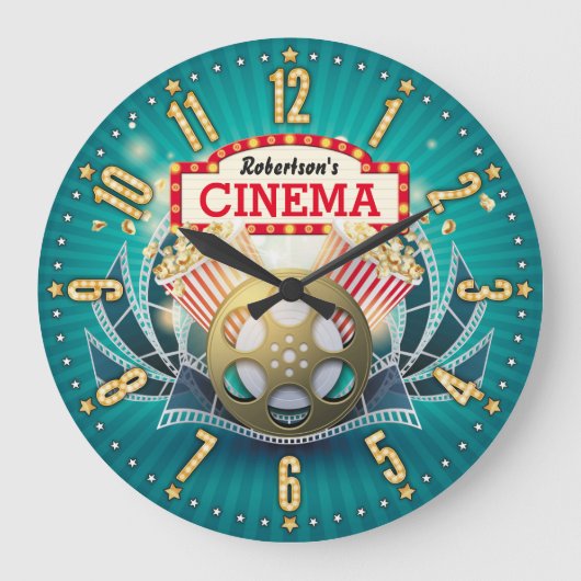 Accueil Théâtre Cinéma Personnalisable Horloge mur (Recto)