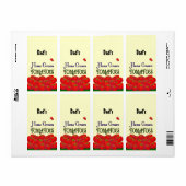 Accueil Tomates Cultivées Étiquette personnalisé (Feuille entière)