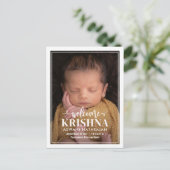 Accueil tourbillonnant Carte postale Faire-part de (Debout devant)