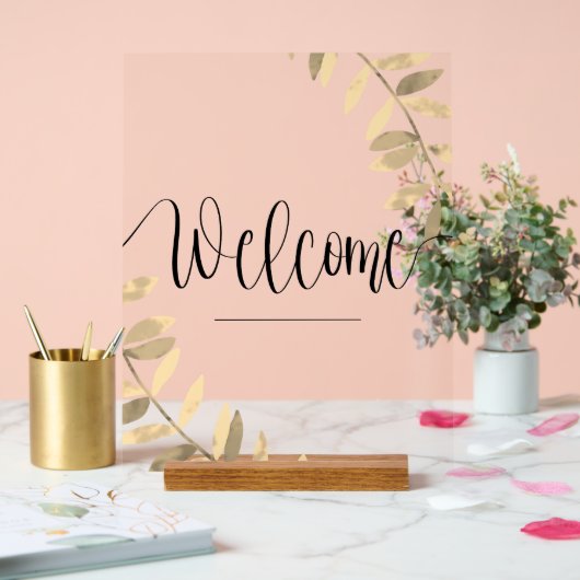 Accueil transparent moderne (Mariage)