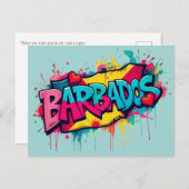 Accueil vacances à la Barbade Carte postale (Devant / Derrière)