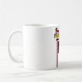 "Accueil vers l'île" 11oz de Parris. Tasse blanche (Gauche)