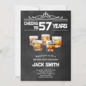 Accueil Whiskey pour adultes invitation de fête d' (Devant)