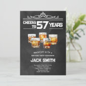 Accueil Whiskey pour adultes invitation de fête d' (Debout devant)