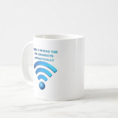 Accueil Wifi Drôle Mug (Devant gauche)
