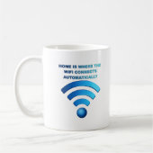 Accueil Wifi Drôle Mug (Gauche)