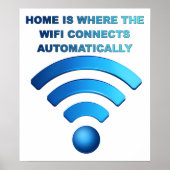 Accueil Wifi Funny Poster (Devant)
