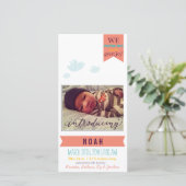 Accueille avec joie !* Faire-part de naissance (Debout devant)