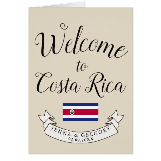 Accueillez à la coutume de mariage de destination (Devant)