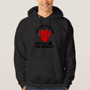Accuterende hartaanval met accu hoodie